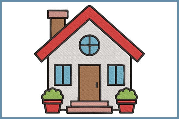 Cute House Embroidery Design Review for Craft Fairs