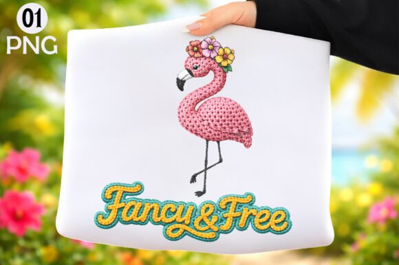 Fancy Free Flamingo Embroidery PNG Review