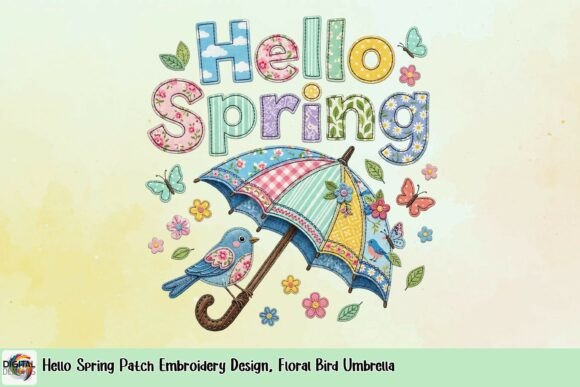Hello Spring Patch Embroidery Design Review