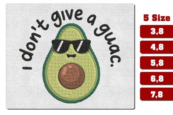 I Don't Give a Guac Avocado Embroidery Review