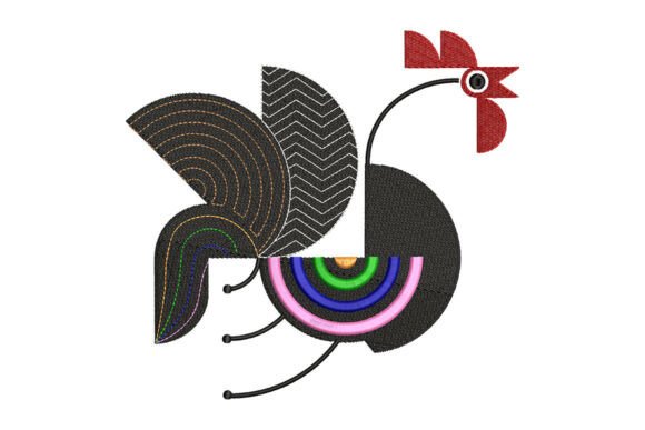 Modern Rooster Embroidery Design Review