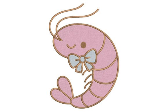Pink Shrimp Embroidery Design Review for Etsy Sellers