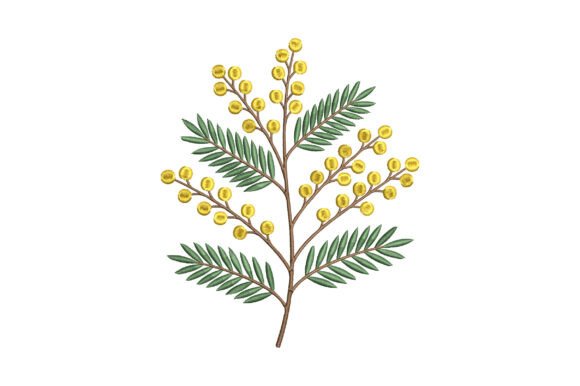 Review: Mimosa Flower Embroidery Design
